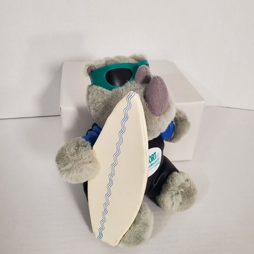Rhinocort Aqua‎ Nasal Spray Plush Stuffed Animal Rhinoceros Surfboard Soft Toy - Picture 2 of 13